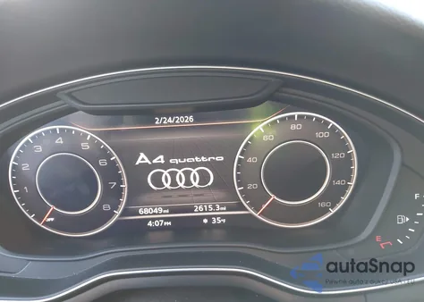 2017 Audi A4 2.0T Season Of Audi Premium z USA, uszkodzony, nr VIN WAUDNAF4XHN047194